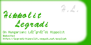 hippolit legradi business card